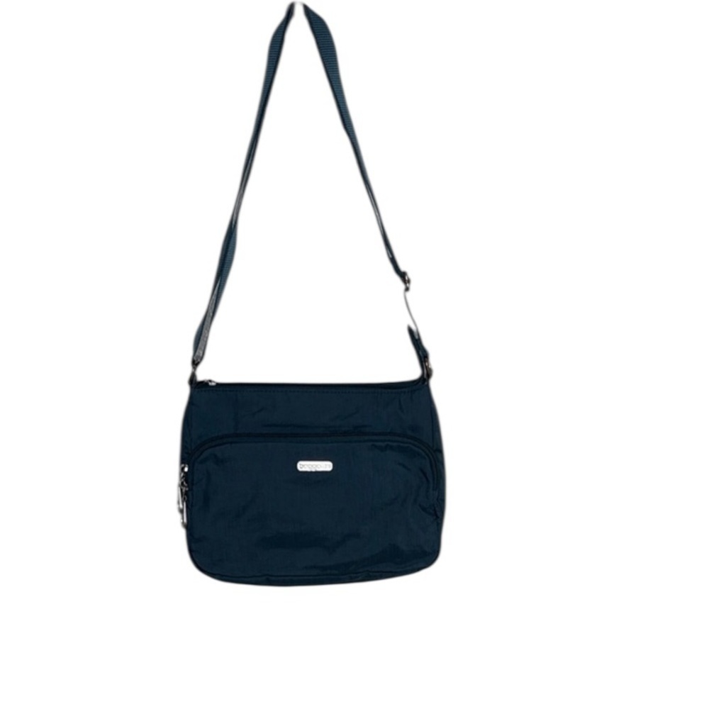 Baggallini Blue Zippered Crossbody Travel Bag BLEMISH